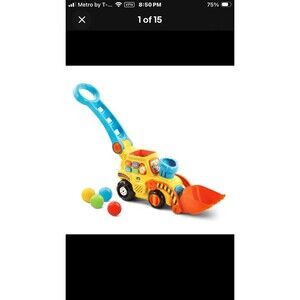 VTech Pop-a-Balls Push and Pop Bulldozer